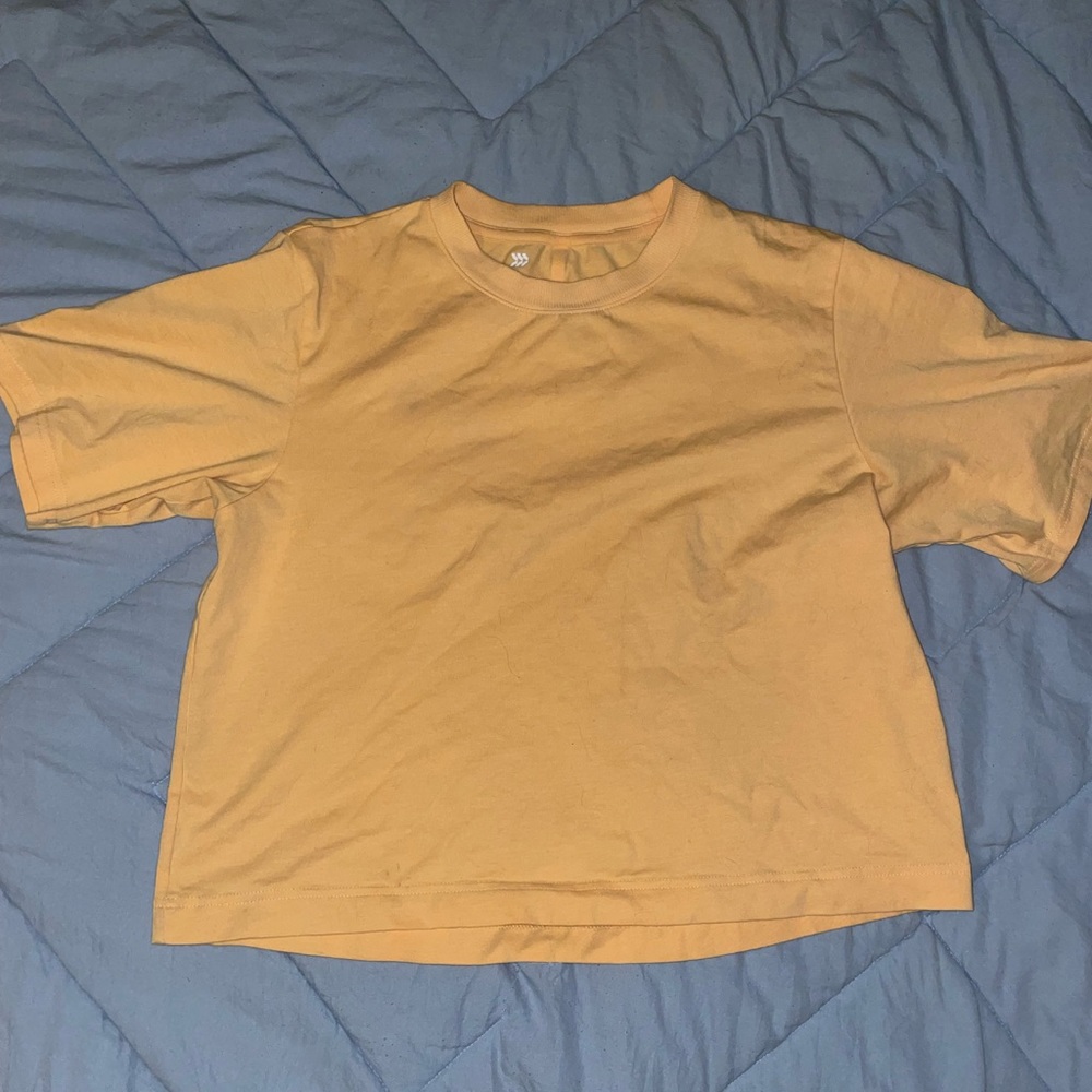 all in motion yellow tshirt small